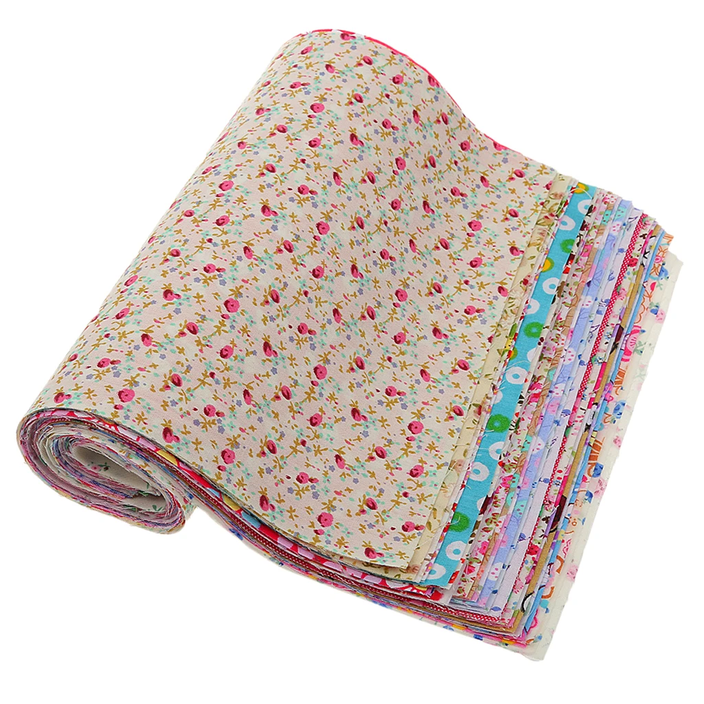 Multi Fat Quarters Fabric Bundles, Quilting Fabric for Sewing Crafting DIY Handmade Crafts , 11.8 x 7.8 inch