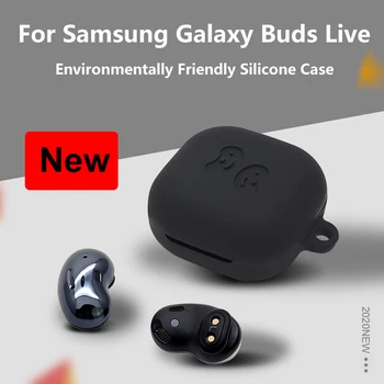 

Soft Case For Samsung Galaxy Buds Live Silicone Charging Box Protective Cover Earphone Case Headset Accessories With Hook