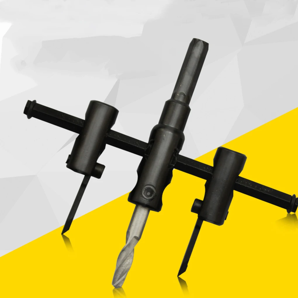 

200/300mm Adjustable Circle Hole Wood Drywall Drill Bit Saw Round Cutting Blade Aircraft Type DIY Tool