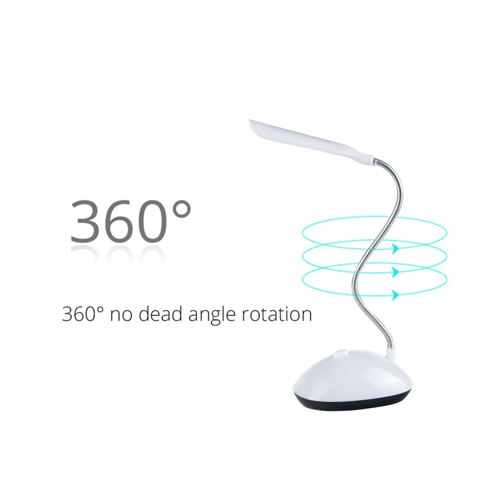 USB Rechargeable LED Desks Table Lamp Adjustable intensity Reading Light Touch Switch Desk Lamps 3 Modes Desk Lamps