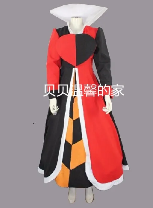 Игра Аниме Alice Madness Returns queen of Hearts индивидуальная униформа косплей костюм на заказ любой размер