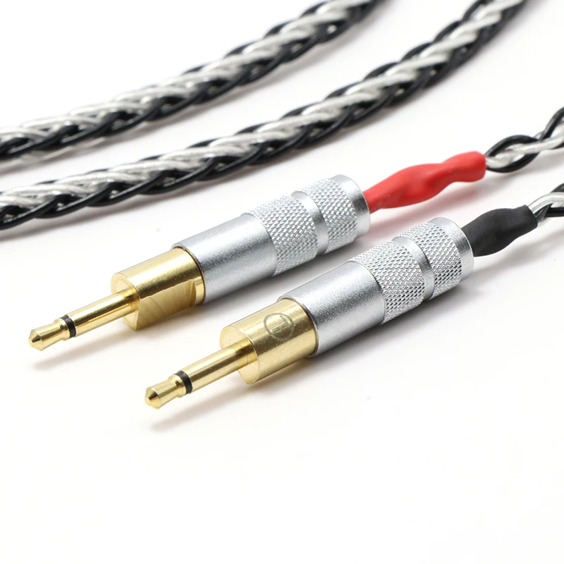 2 5 3 5 4 4mm Balanced 8core Silver Plated Headphone Upgrade Cable for HD700 HD 700 M1060 M1060c Earphone