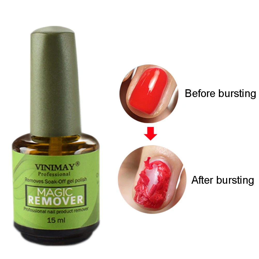 

Vinimay Gel Polish Soak Off Acrylic Cleaner Portable Magic Remover Tools Harmless Professional Burst Quickly Salon Nail Supplies