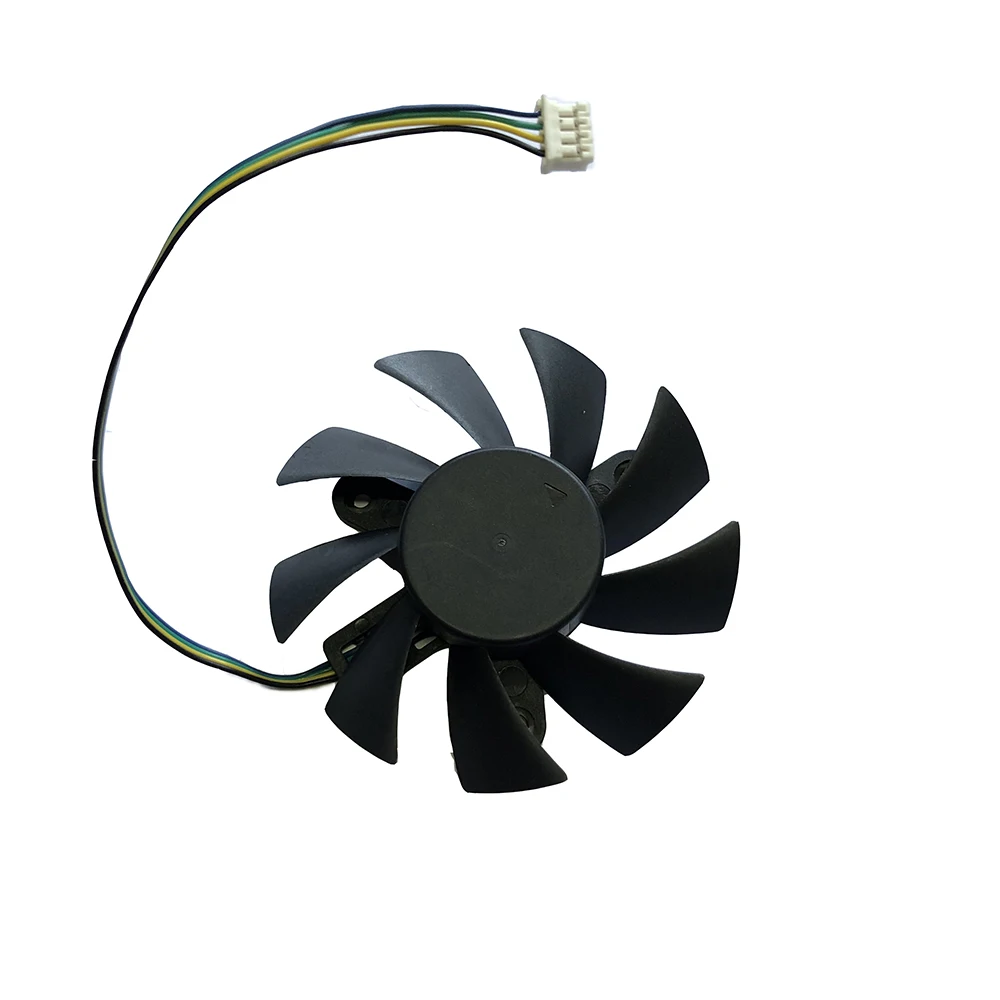 FD8015U12S 75 мм DC 12 В 0.5A 4Pin компьютер VGA Видеокарта кулер вентилятор заменить для его HD5830 HD5850 Видеокарта охлаждения
