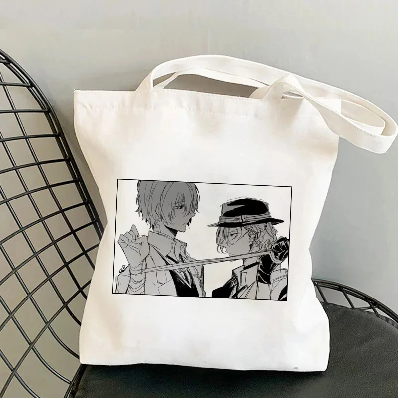 Japan Anime Bungou Stray Dogs Chuuya Nakahara Osamu Dazai Handbags Shoulder Bags Casual Shopping Girls Handbag Women Canvas Bag