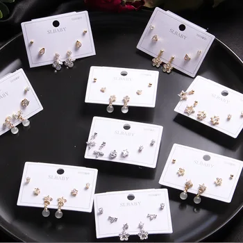 

30 Pairs/lot fashion classical women earrings wholesale small size earring jewelry lot 201104-18