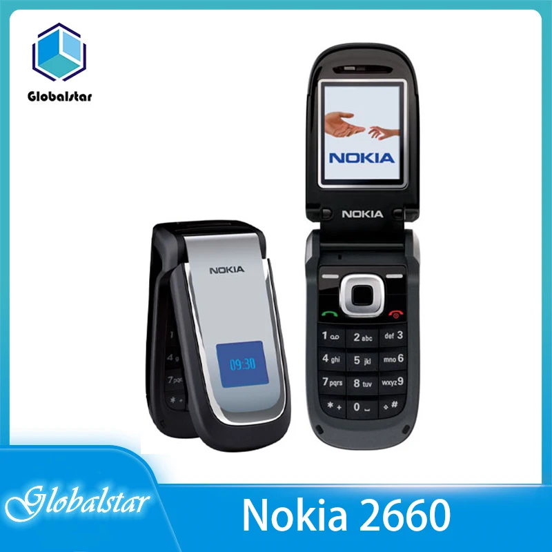 Nokia 2660 Восстановленный-оригинальный Flip 1 85 дюйма GSM мобильный телефон 2G с FM-радио