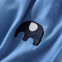 Осенняя детская одежда из хлопка с петельным ворсом и принтом слона; эластичная резинка на талии; детская удобная обувь на весну и осень