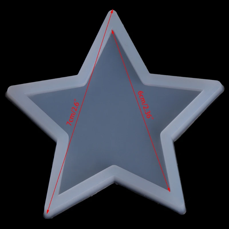 Five-pointed Star DIY Silicone Pendant Mold Making Jewelry Pendant Resin Casting 634D