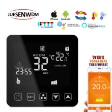 TUYA приложение для вентилятора катушки 4 трубы цифровой программируемый комнатный термостат wifi с термостатическим клапаном управления вентилятором