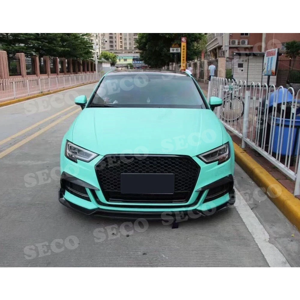 Карбоновая передняя противотуманная фара для Audi A3 S3 седан хэтчбек 2013 2019 RS3 стиль