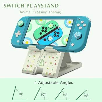 

Animal Crossing Stand For Nintendo Switch Lite Games Console Holder Bracket Forest Leaf Adjustble Portable NS Switch Accessories