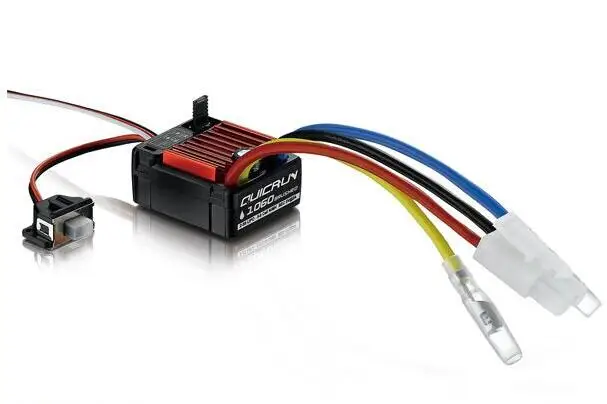 

Aerops 1*Hobbywing 1060 Brushed 60A Electronic ESC Speed Controller BEC For 1/10 RC Car