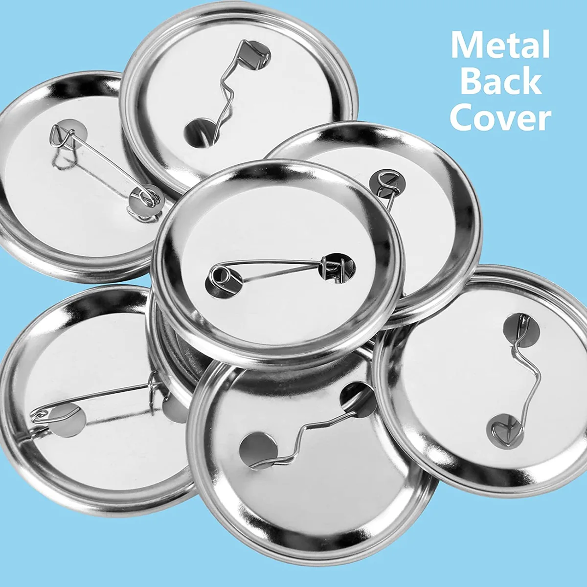 100/200 Sets Metal Badge Pin Button Parts 25-75MM For Art Crafts