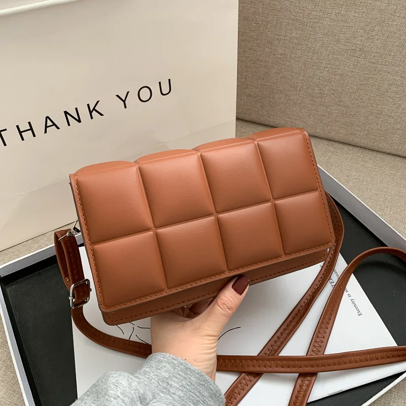 

Luxury western style high-quality large checkered handbags 2020 popular new small square bag portable messenger shoulder bag