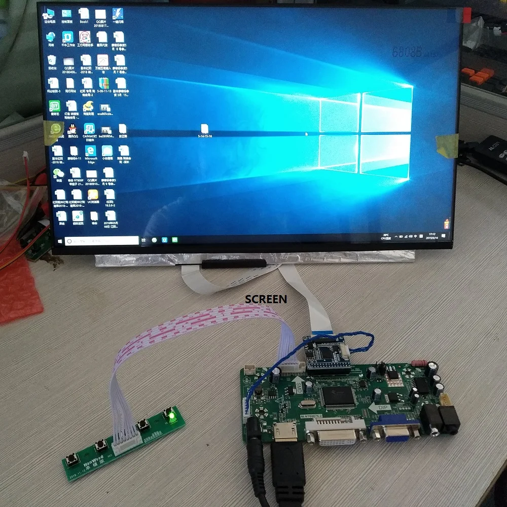  VGA Audio kit HDMI 11.6inch IPS N116BGE-EA2 1366(RGB)×768 LCD LED HDMI Panel + M.NT68676 controller - 4000077674752