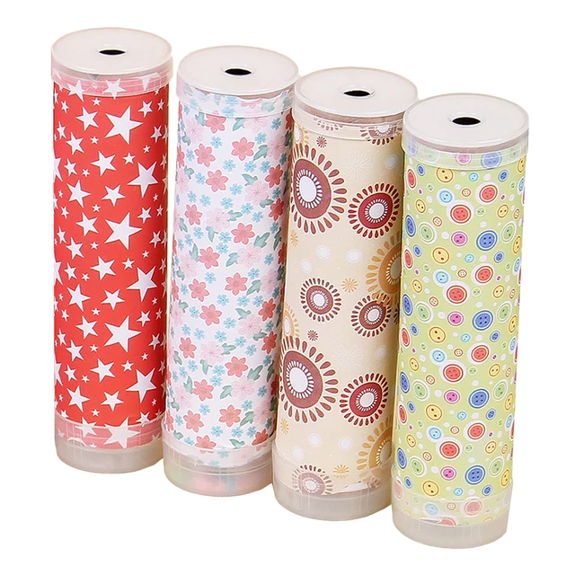 4 Sets DIY Colored Rotating Kaleidoscope Making Materials Children Handmade Arts Material Kits Early Educational Toys 2