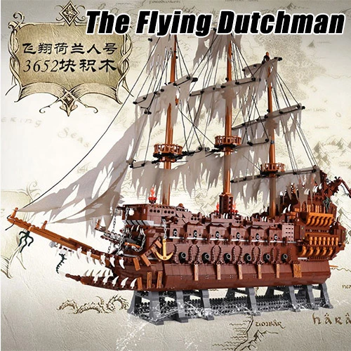 16016 MOC The Flyinged Dutchman Pirates Ship Caribbean Blocks Bricks 3652pcs 