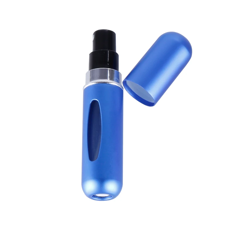 OSHIONER 5 мл 8 мл многоразового мини-флакон духов алюминиевый спрей распылитель портативная, для путешествий, косметическая контейнер флакон духов - Цвет: 5 ml matte BLUE