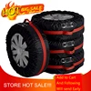 1PC 4pcs Car Auto Spare Tire Wheel Protection Covers Black and Red Storage Bags Carry Tote Cover Vehicle Wheel Protector ► Photo 1/6