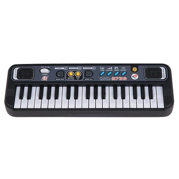 Wielofunkcyjne Mini pianino elektroniczne z mikrofonem Abs dzieci przenośne 37 klawiszy cyfrowa muzyka Electone Keyboard Gift tanie i dobre opinie CN (pochodzenie) 61 Keys Digital Electronic Keyboard