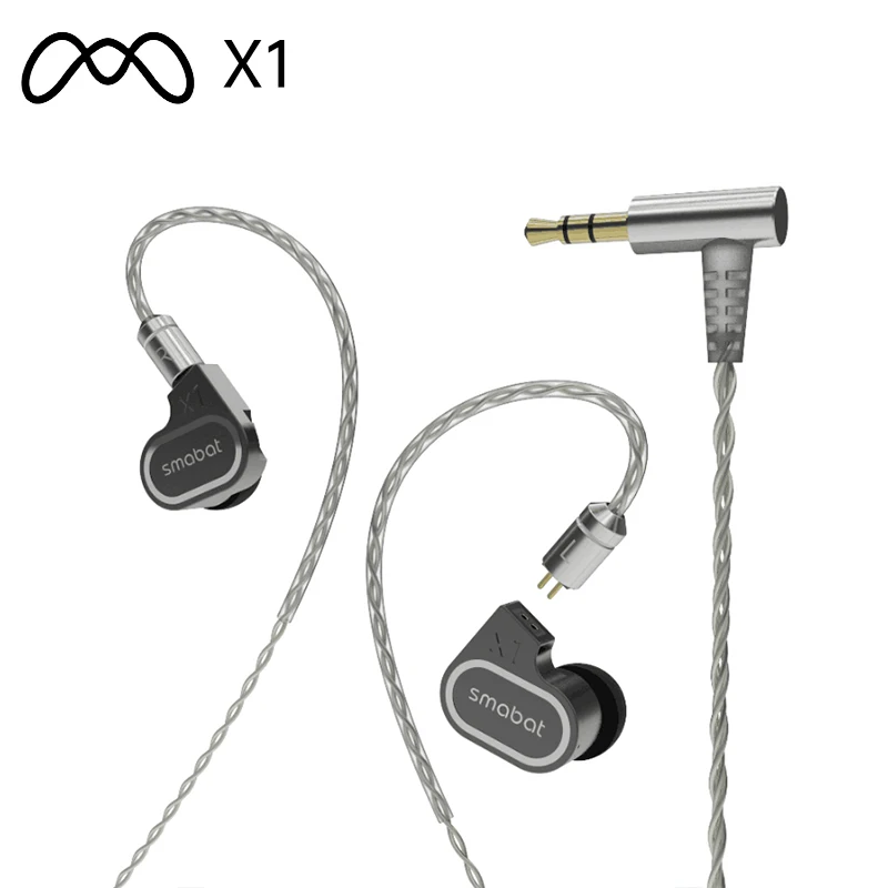 Smabat X1 In Ear Earphones HIFI Dual-Core Unit Bass And Treble Filter Acoustic Headset Earbuds | Электроника