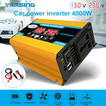

VicTsing 4000W Car Power Inverter Converter DC 12V to AC 110/220V Portable Voltage Transformer with 2 USB Ports Auto Converter