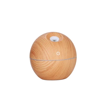 

130ML USB Aroma Wood Oil Diffuser Ultrasonic Electric Aroma Light Led Mist Maker For Home Air Humidifier