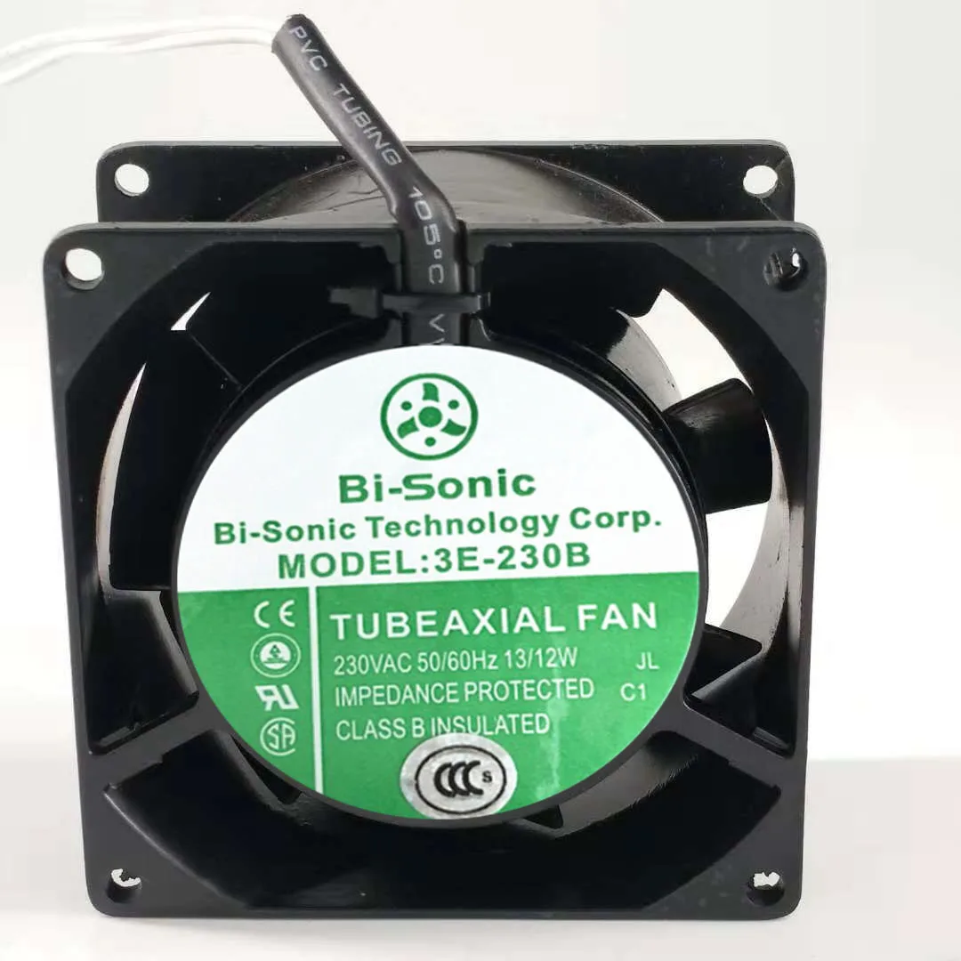 New original 3E-230B 8038 8cm 220V full metal iron leaf high temperature axial flow fan