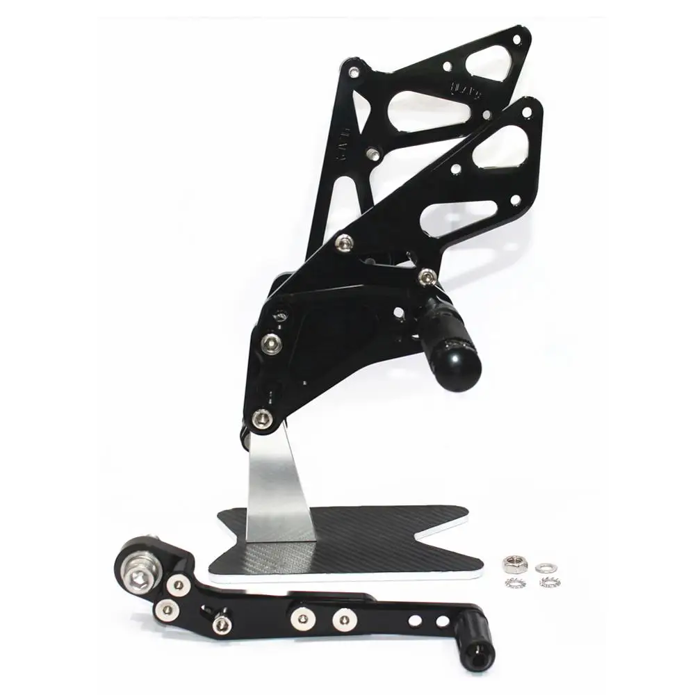 Мотоцикл Rearset для Suzuki GSXR1000 K9 2009 2010 2011 2012 2013 ЧПУ Регулируемые подножки для ног Rider педаль для ног