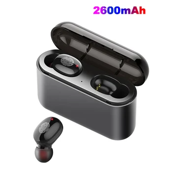 

A1 TWS Fingerprint Touch Bluetooth Earphones Wireless Ear buds Hidden Handsfree Noise Cancelling dual call with Power Bank