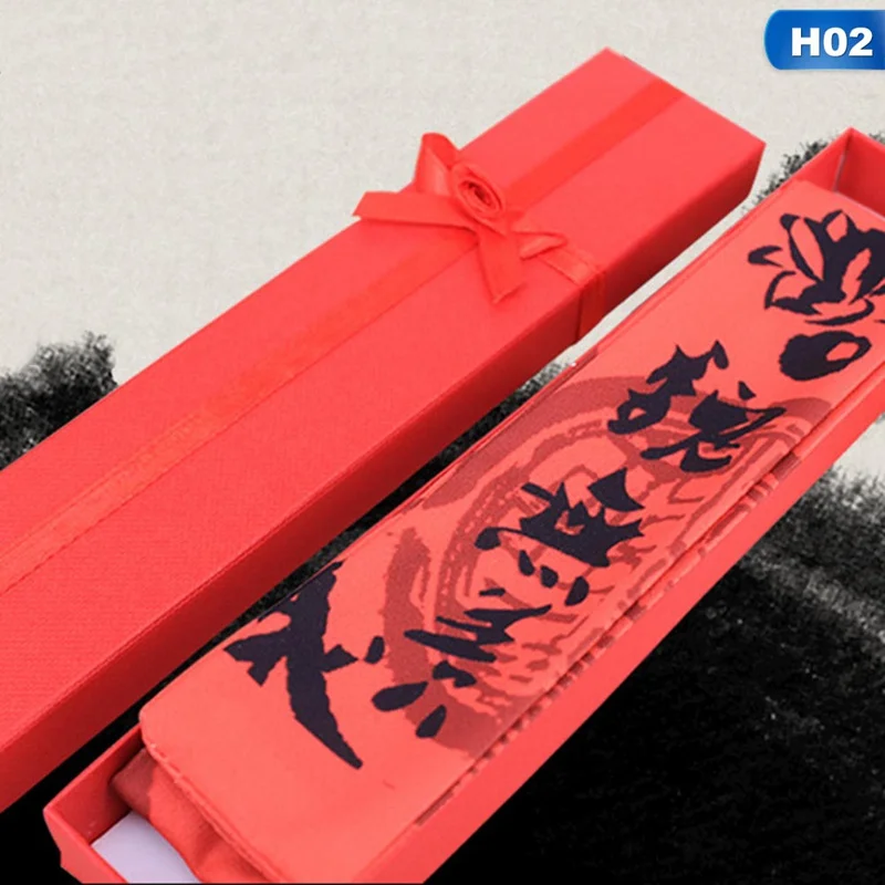 H02 Women Scarf Elegant Hair Small Band Silk Satin Square Head-Neck Feel Vintage Tie Print Bag Handle Ribbon - Цвет: H02