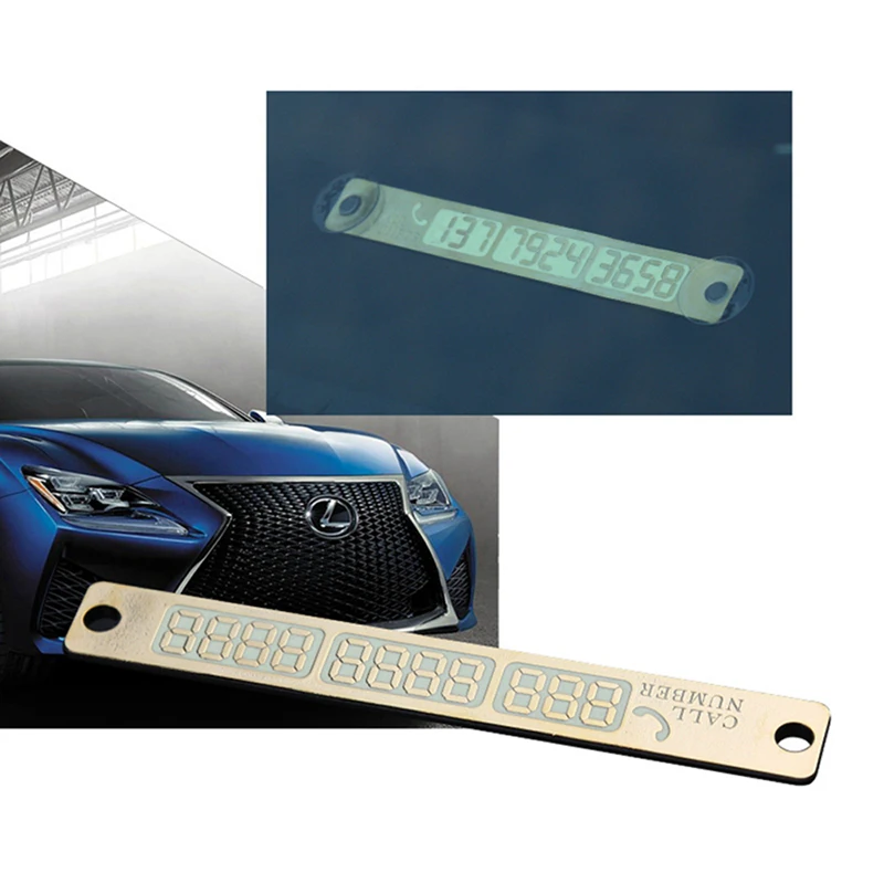 2020 новая парковочная карта светящаяся с номером телефона для Toyota Camry Corolla RAV4 Yaris