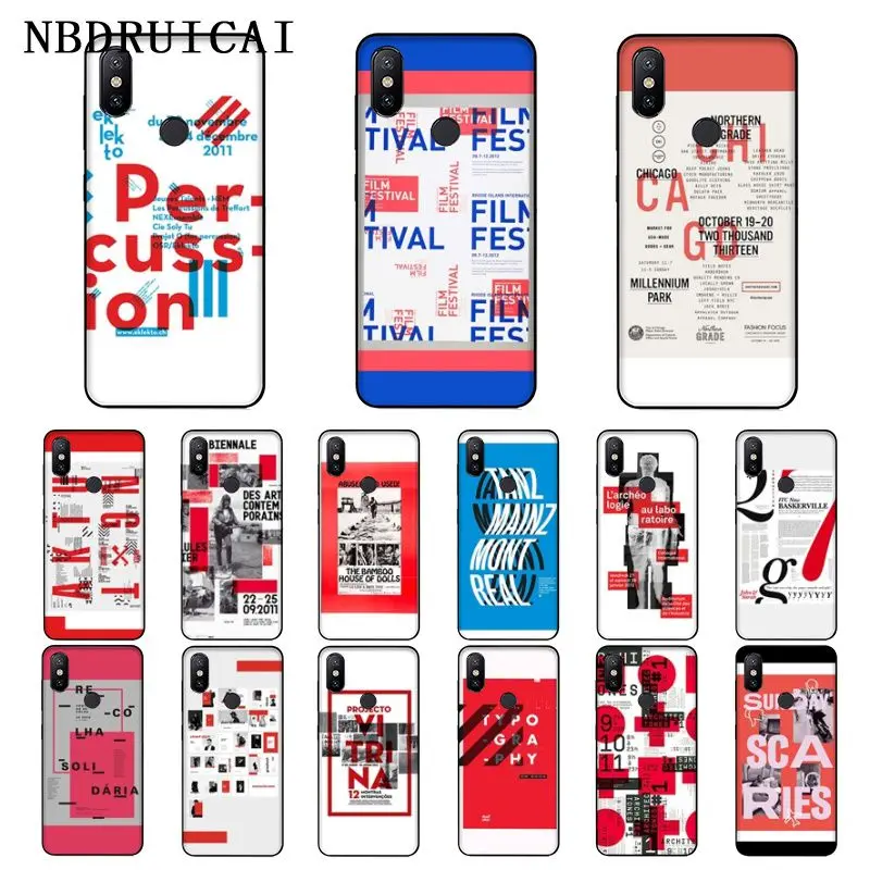 NBDRUICAI английские буквы ТПУ Мягкий силиконовый чехол для телефона Xiaomi 8 9 se 5X Redmi 6pro
