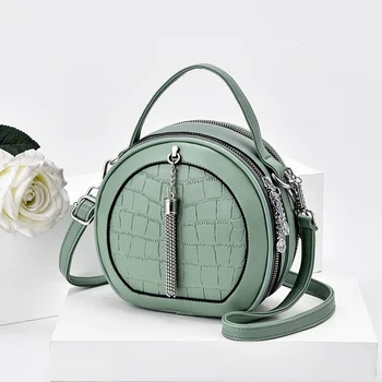 

2020 New Online Women's Bag Fashionable And Sweet Little Round Bun Girl Trendy One Shoulder Messenger Bag Ladies Handbag