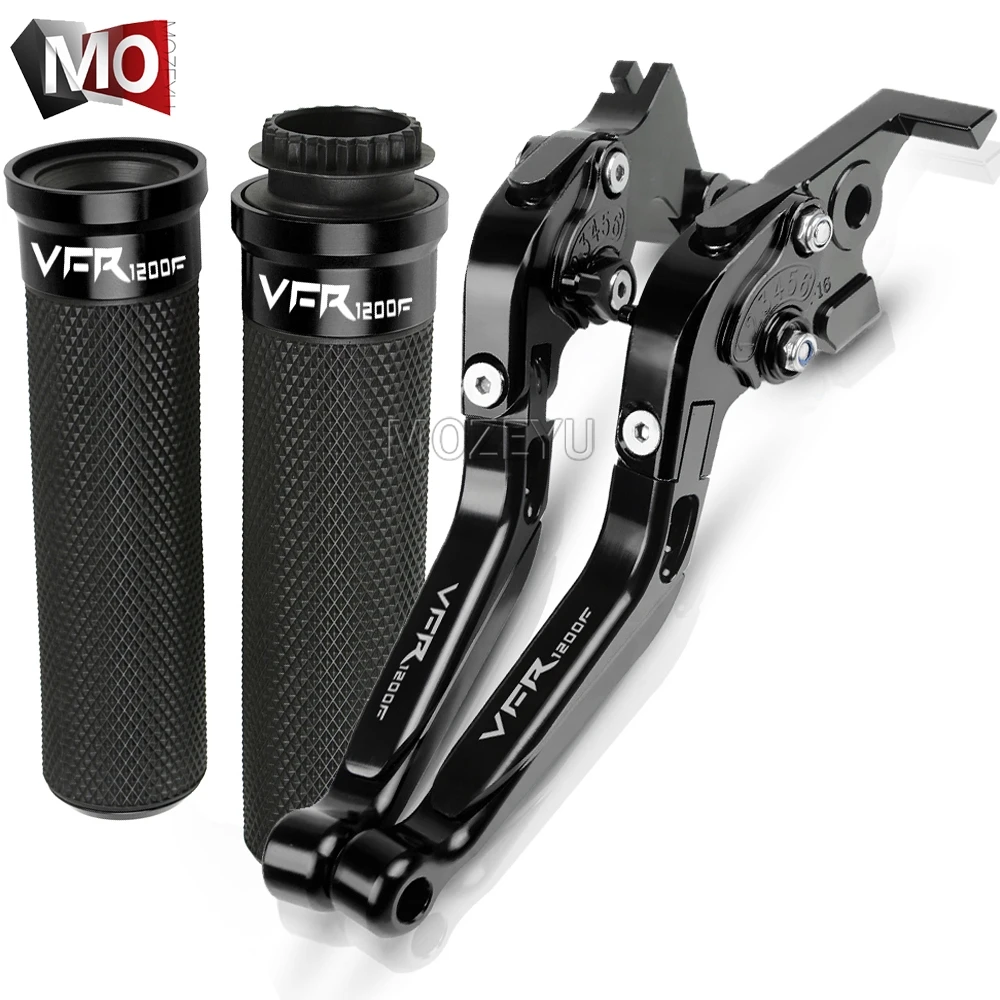 Для Honda VFR1200/F VFR 1200F VFR1200 F VFR 1200 F 2010- Мотоцикл с ЧПУ сцепные рычаги Руль ручками - Цвет: Black