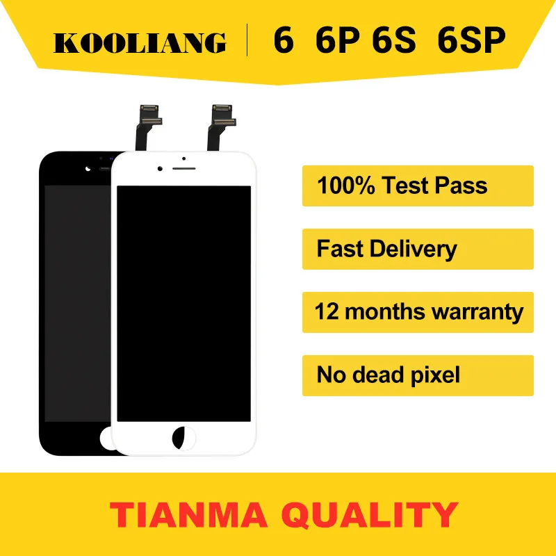 Tianma Quality Ecran Display For iPhone 6 6PLUS LCD Pantalla Touch Screen iphone 6s 6sPLUS tela Digitizer Assembly | Мобильные