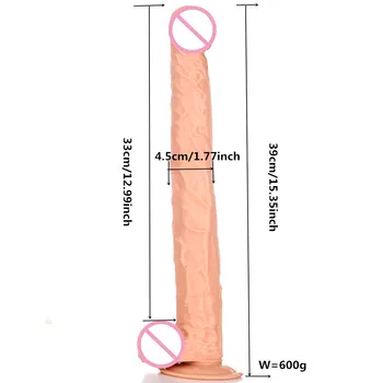 39*4.5cm Big Dildo No Vibrator Suction Cup Dildo Realistic Huge Horse Dildo Vibrators Adult Toys Toys For Woman Sex Shop Anal 2