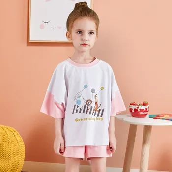 

100% Soft Cute Lovely Cotton Summer Baby Girls Pajamas Sets Kids Pyjamas Pijamas Girl Pyjama Sets Pijama Kids Set Pijama
