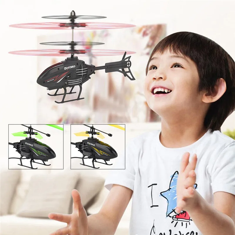Mini RC Infraed Induction Helicopter Aircraft Flashing Light Toys mini drone Christmas Gift #4D20 (5)