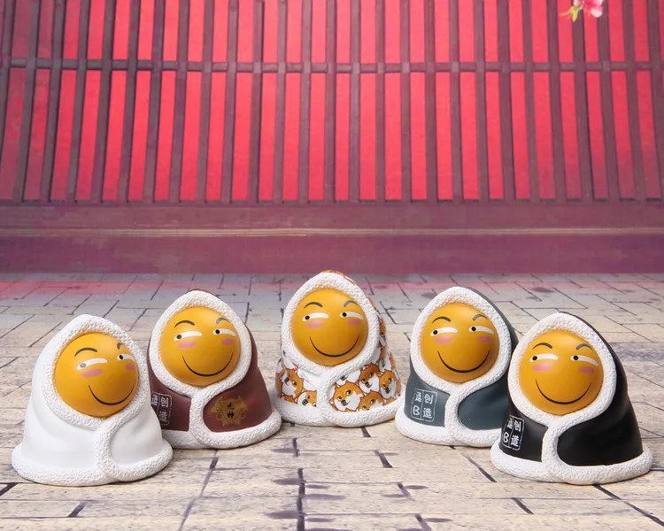 

5-Funny Face Face Network Popular Spoof QQ It Expression Squint Wretched Irony Funny Face Capsule Toy
