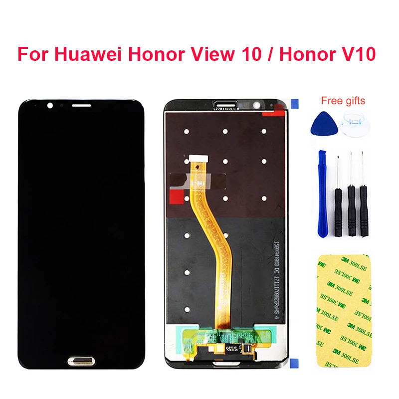 

For Huawei Honor V10 BKL-AL00 BKL-AL20 / Honor View 10 Global BKL-L09 LCD Display Touch Screen Digitizer Sensor Assembly