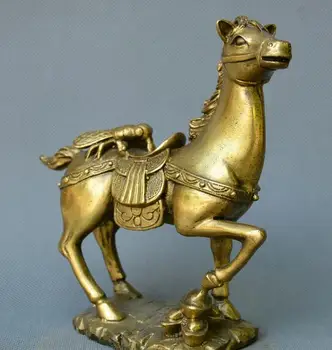 

Collect China fengshui bronze horse Win now property money wealth horse Statue
