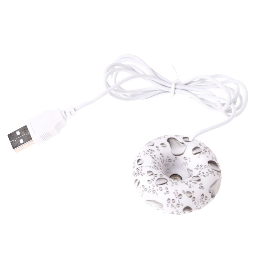 Mini Portable USB Donut Humidifier Home Desktop Humidifier Mist Maker Office Moisture Humidifier Essential Aroma Oil Diffuser