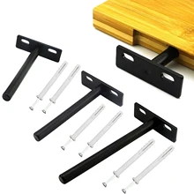 1 Juego de soportes invisibles para estante montaje en pared, estantes ocultos, placa montaje de - AliExpress Mejoras para el hogar
