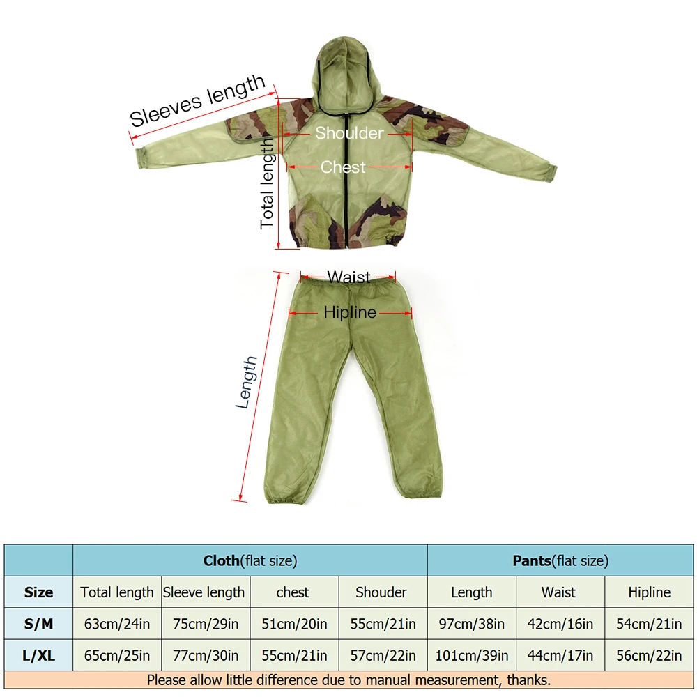 

Fishing Clothings Vest Outdoor Mosquito Repellent Suit Bug Mesh Hooded Suits Hunting Camping Jacket Mesh Shirt Gloves
