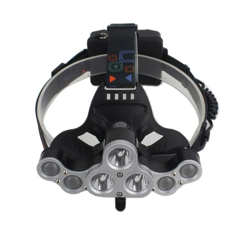 

Night fishing headlights waterproof outdoor headlights 7 lights deformation 3T6 headlights charging