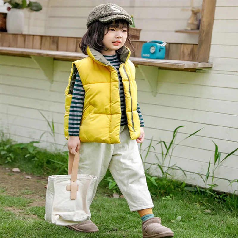 Children Vest Down Cotton Vest For 3-8 Years Kids