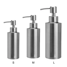 250/350/550 мл Нержавеющая сталь дозатор для жидкого мыла многоразовая бутылка для дезинфицирующего средства для Рук Контейнер для эмульсии Аксессуары для ванной комнаты, лидер продаж