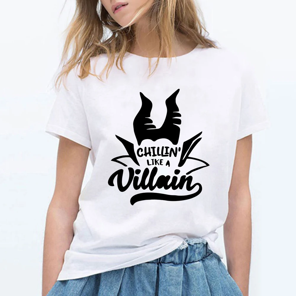 Модная футболка Maleficent Devil Fairy Maiden, Женская Повседневная Уличная Футболка Harajuku, женская уличная Винтажная Футболка Roupas Feminina